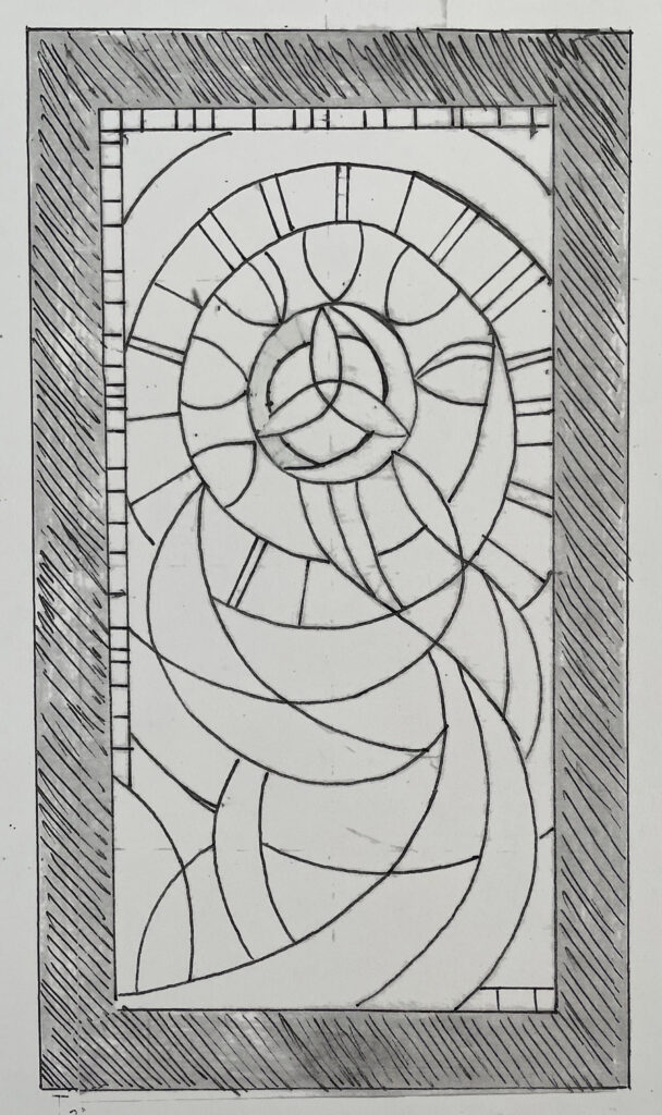 sketch of triquetra expression.